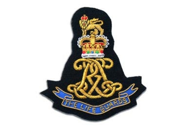 Life Guards Cypher Regiment Bullion Wire Blazer Badge