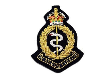 Royal Army Medical corp Bullion Wire Blazer Badge
