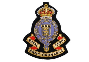 Royal Army Ordnance corp Bullion Wire Blazer Badge