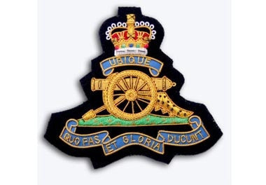 Royal Artillery Bullion Wire Blazer Badge