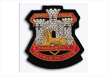 Devon and Dorset Regiment Bullion Wire Blazer Badge
