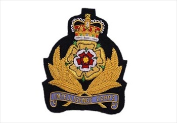 Intelligence Corps Bullion Wire Blazer Badge