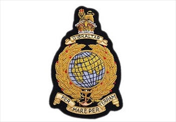 Royal Marines Bullion Wire Blazer Badge