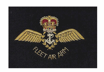 Fleet Air Arm Wing Bullion Wire Blazer Badge